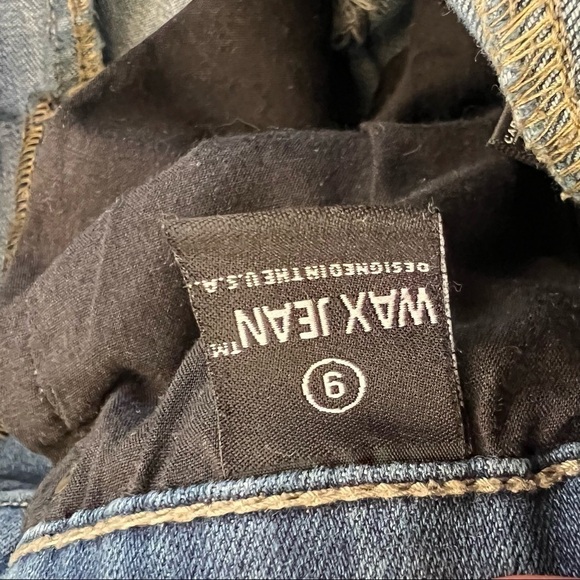 WAX jean distressed medium wash medium rise skinny jeans, size 9 - Picture 13 of 13